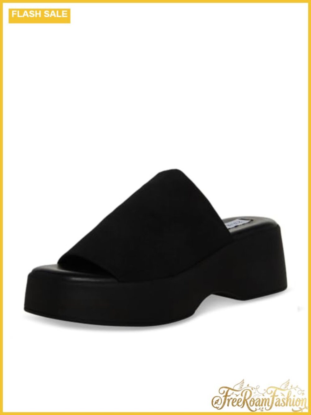 Steve Madden Slinky30 Sculpted Platform Wedge Sandals Open Toe Slip On